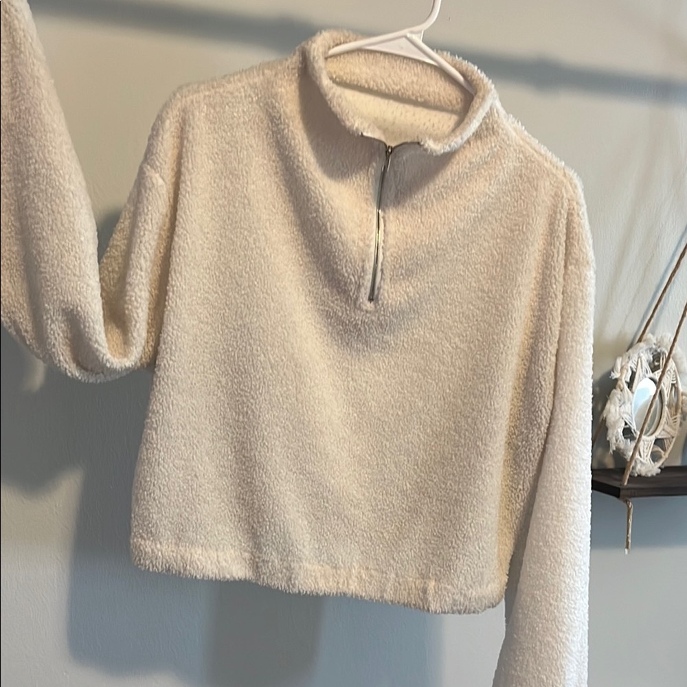Cozy Cream Half-Zip Sweater